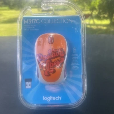 Logitech M317C Collection Wireless Battery Operated Orange Mouse Positive vibes - Image 1 of 4