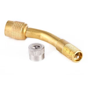 *´ 135 Degree Angle Tyre Valve Extension Adaptor Motor Bike Car Truck Auto - Picture 1 of 8