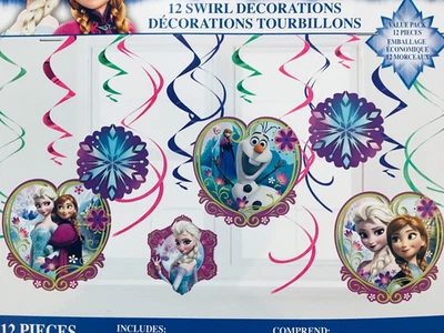 12 Piezas Selladas Disney Frozen Elsa Anna Remolino Fiesta Decoraciones Únicas Foto 1 de 3