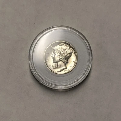 Moneda de diez centavos Mercury 1940-D - gema brillante bandas completas de plata sin circular 10¢ Foto 1 de 4