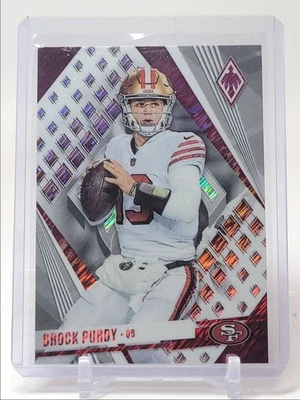 BROCK PURDY 2023 PHOENIX FOOTBALL WHITE SHIMMER SP 49ERS Q5818 - Image 1 of 2