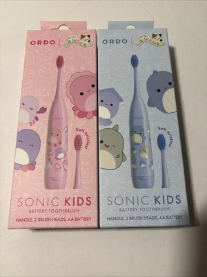 ORDO Sonic Kids аккумулятор зубная щетка - Squishmallows - розовый и синий лот из 2 - Изображение 1 из 4