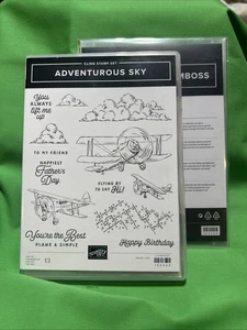 ADVENTUROUS SKY Stempelset ADVENTUROUS SKY Dies Stampin Up Flugzeug Doppeldecker - Bild 1 von 2