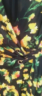 ESCADA Silk Chiffon Rose Tie Front Shirt Dress Duster Neiman Marcus 36 6 S $1200 - Image 1 of 4