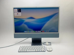 Apple iMac 24" M1 8-Core CPU 8-Core GPU 8GB RAM 512 GB SSD BLAU refurbished - Bild 1 von 8