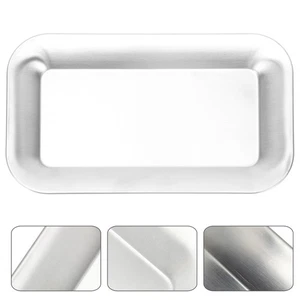 Bandeja de acero inoxidable para niños pequeños bandejas decorativas para servir comida restaurante - Imagen 1 de 12