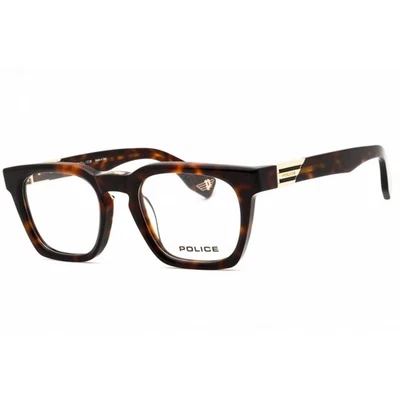 Мужские очки Police Shiny Havana Acetate с полным ободком прямоугольные VPLN64M 0706 - Изображение 1 из 2
