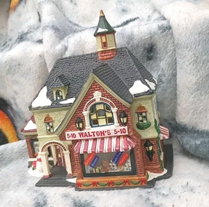 WALTON'S 5 & 10 ~ Holiday Time, Village Collectible - Porcelain "House" - Picture 1 of 11