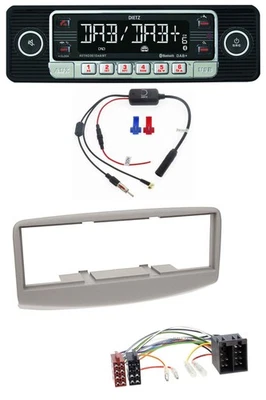 Dietz MP3 DAB Bluetooth USB Autoradio für Fiat Multipla 186 1999-2010 grau - Bild 1 von 4