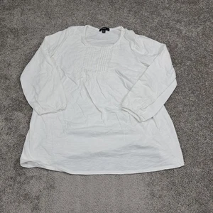 Ellos Damen Bluse Rundhals leicht weiß Große 18/20 - Bild 1 von 9