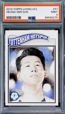 2019 Topps UCL Living Set #57 Heung-Min Son Tottenham Hotspur MINT PSA 9 - Image 1 of 2