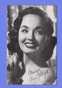 Tarjeta de máquina expendedora Ann Blyth Exhibit Supply @ 1950 - Imagen 1 de 1
