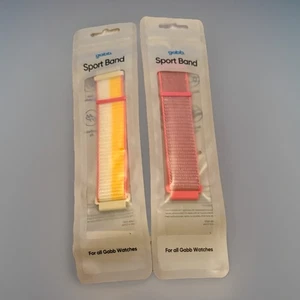 Gabb 3e Set Of 2 VelcroWatch Bands- Orange & Hot Pink New In Box - Picture 1 of 1