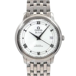 OMEGA De Ville Prestige CO-AXIAL 424.10.37.20.02.001 Silver Dial Mens 90302288 - Picture 1 of 7