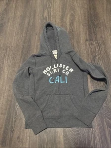 Hollister California Hoodie Sweatshirt Women's Gray Size M - Picture 1 of 5