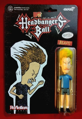 SUPER7 REACTION MTV HEADBANGERS BALL BEAVIS & BUTT-HEAD "BEAVIS" FIGURE 2023 Cover