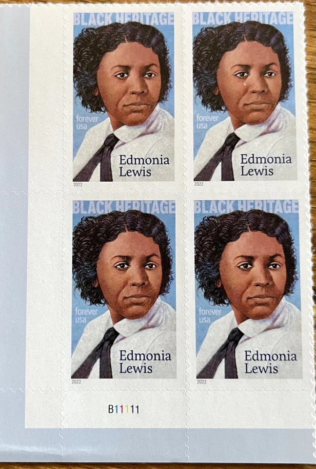 Scott #5663 Plate Block of 4 Edmonia Lewis Forever Stamps MNH 2022 - Image 1 of 1