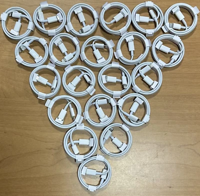 Cable USB-C a L para iPhone 6 7 8 X 11 12 13 14 Pro Max 3 pies LOTE DE 100 Foto 1 de 4