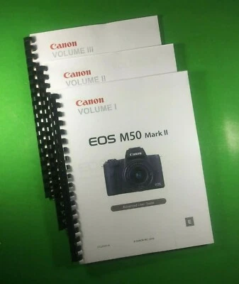 Manual del propietario para cámara Canon EOS M50 Mark II 709 páginas ¡con cubiertas transparentes! Foto 1 de 4