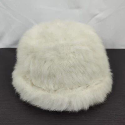 Vintage Lemington Angora Hat Cloche Cream Color Small Mouse France - Image 1 of 4