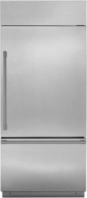GE Monogram ZICS360NNRH 36" Stainless Steel Built-In Bottom Mount Refrigerator - Image 1 of 3