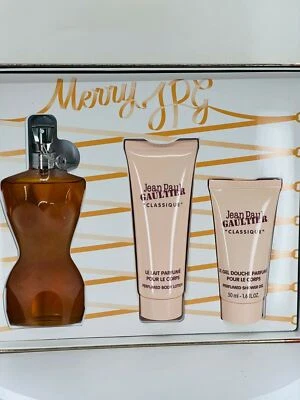 JEAN PAUL GAULTIER "CLASSIQUE" 3.4 OZ / EDT SPRAY 3 PIECE WOMEN GIFT SET (NIB) - Image 1 of 3