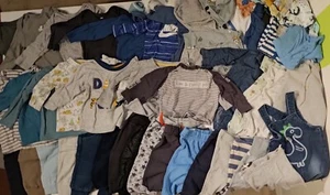 Kleiderpaket Baby Junge 62-68, 57 Teile+ Socken - Bild 1 von 16