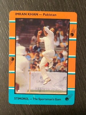 1988/89 Stimoral Scanlens Cricket #118 Imran Khan Pakistan - image 1 of 2