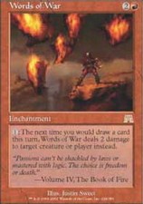 1x Words of War MTG Onslaught NM- Magic Regular