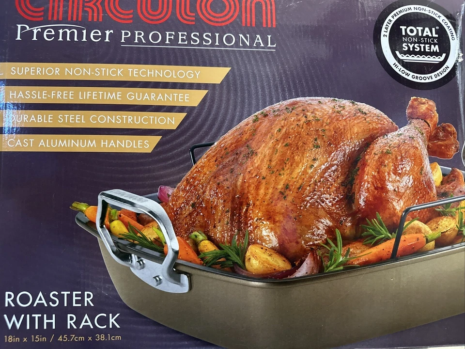 Circulon Premier Professional Oval Roaster, Rack, NEW - Image 1 of 1