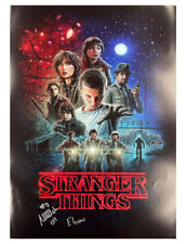 A2 Stranger Things S1 Poster Signed by Millie Bobby Brown 100% Authentic + COA