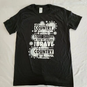 Brand New Gildan Get This Country Running Again Black T-Shirt Adult M-XL - Picture 1 of 5
