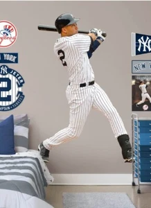 Derek Jeter: Officially Licensed MLB Removable Wall Decal lifesize 50"W X 74" H - Picture 1 of 11