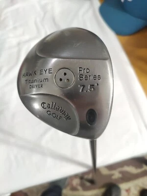 CALLAWAY HAWK EYE TITANIUM PRO SERIES 7.5° DRIVER SYSTEM 60 FIRM GRAPHITE 44" - Image 1 of 4