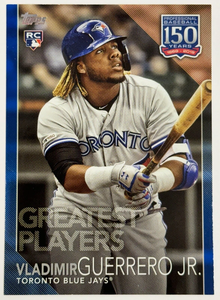 2019 Topps Update 150 Years of Baseball Blue 15044 44 Vladimir Guerrero Jr. RC - Image 1 of 1