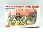 Mini Art Model 1/35 Military Army - German Soldiers With Fuel Drums