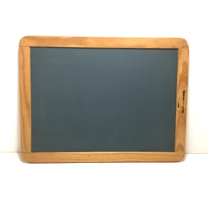 Slate Chalkboard single sided 12.5"x9.5" Portugal school house handheld Vintage - Picture 1 of 7