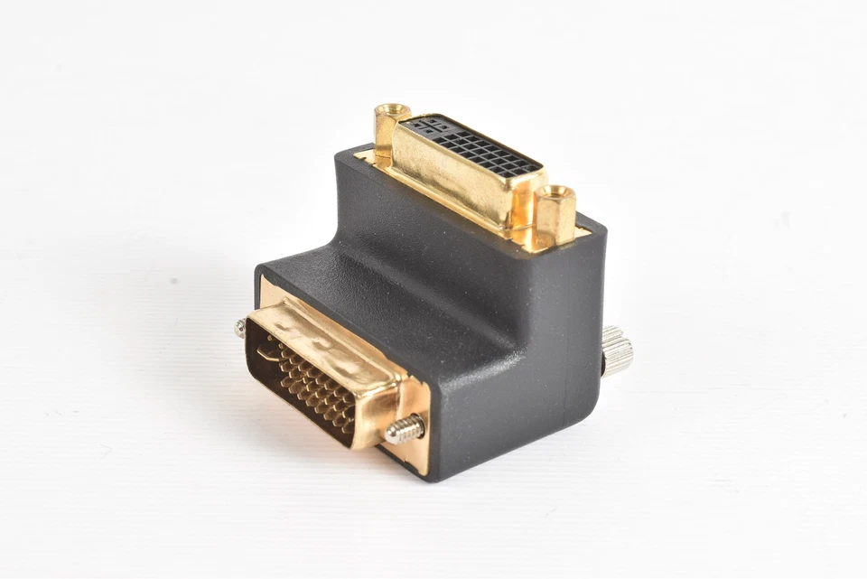 Delock Adapter DVI 29 pin male -> female 90° Winkel Stecker Buchse Gewinkelt - Bild 1 von 4