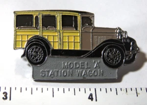 Ford  Model A Station Wagon Vintage Lapel Pin Yellow (Lg) - Picture 1 of 3