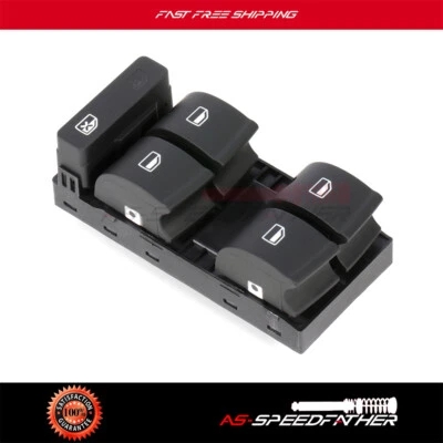 Interruptor de ventana eléctrica delantero lado del conductor para Audi A4 Quattro 2002-2008 8Z09598515PR Foto 1 de 4