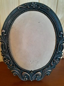 Art-Deco Photo Frame Copper-plated aluminum,Vintage.Oval. - Picture 1 of 13