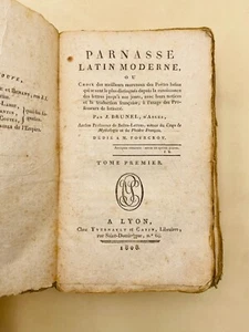 Parnasse latin moderne - Tome I - J. Brunel - 1808 - Picture 1 of 14