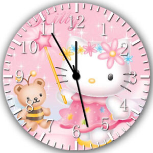 Hello Kitty Frameless Borderless Wall Clock Nice For Gifts or Decor W266