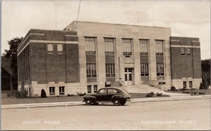 Postal RPPC Court House Audubon, Iowa de 1930 - Imagen 1 de 2
