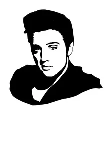 Elvis King Aufkleber #5 Sticker für Auto SUV Fenster Laptop 7 Zoll - Bild 1 von 1