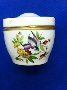 Baratija ovalada pintada Royal Worcester England 1978 vintage diseño de pájaros mandarines - Imagen 1 de 10