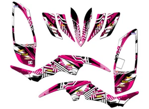 Kit de Gráficos All Years RAPTOR 350 MAYHEM Pink Senge Compatible con Yamaha - Imagen 1 de 7