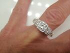 14K White Gold Plated 2 Ct Princess Cut Lab-Created Diamond Halo Engagement Ring