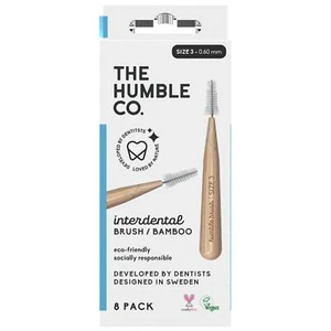Humble Bamboo Blue 0.60mm Interdental Brush Size 3 - Pack Of 8 Brushes