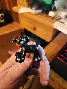 Lego Duplo Dog Puppy Black Brown Pet Animal Toy Figure - Picture 1 of 4